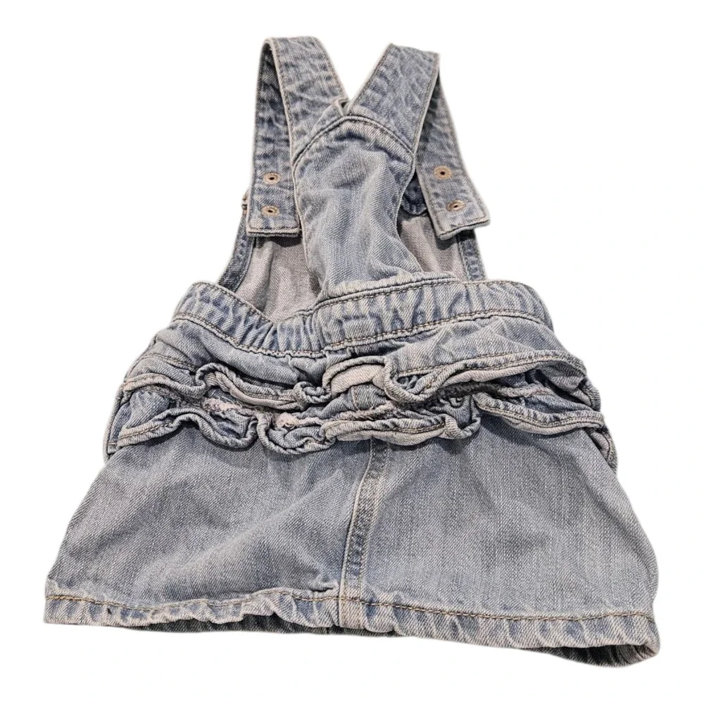 Old Navy Child Size 6-12M Blue Denim Overall Dress